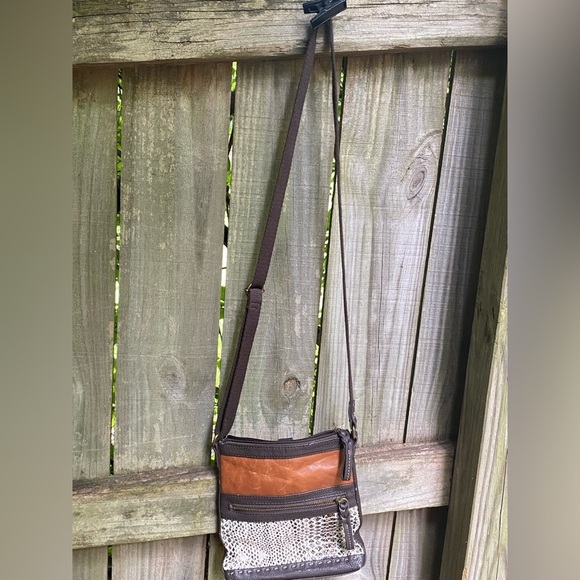 The Sak Pax Leather Snakeskin Patterned Crossbody Bag​​ - Picture 2 of 7